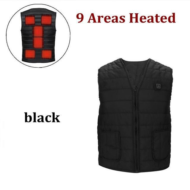 Verwarmde bodywarmer - USB - Elektrische kleding - Verstelbare warmte -Thermo vest - Verwarmd vest - Bivakshop