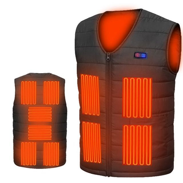 Verwarmde bodywarmer - USB - Elektrische kleding - Verstelbare warmte -Thermo vest - Verwarmd vest - Bivakshop