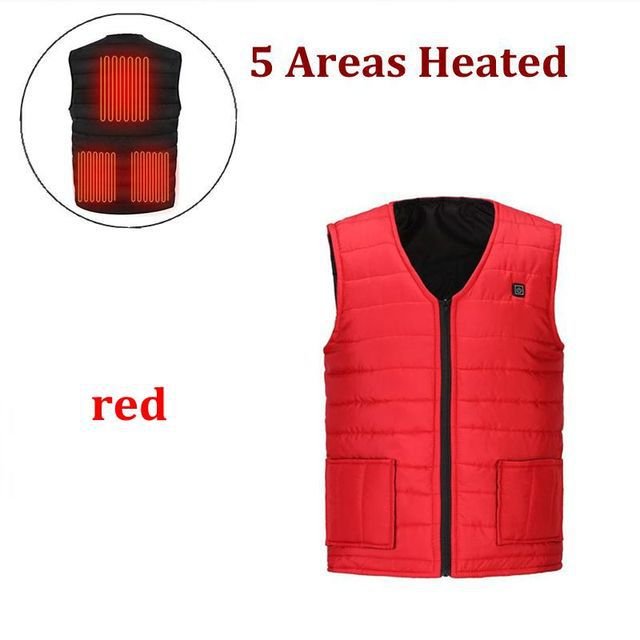 Verwarmde bodywarmer - USB - Elektrische kleding - Verstelbare warmte -Thermo vest - Verwarmd vest - Bivakshop