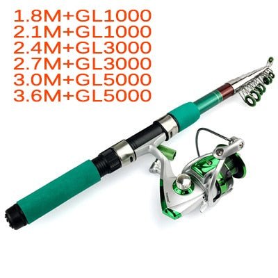 Vishengel - Hengel Combo 1.8-3.6M - Telescopische Hengel - Bivakshop
