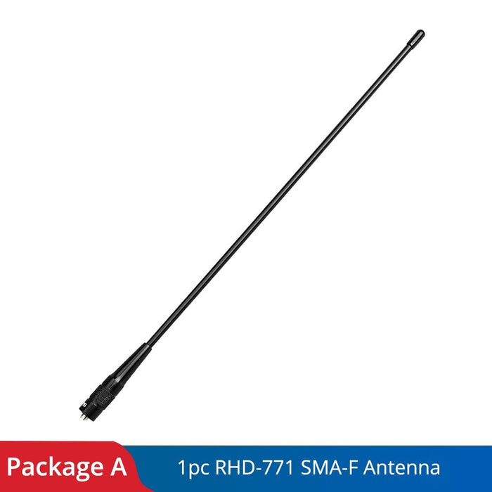 Walkie-talkie antenne SMA-F RHD-771 VHF UHF dual band - Bivakshop