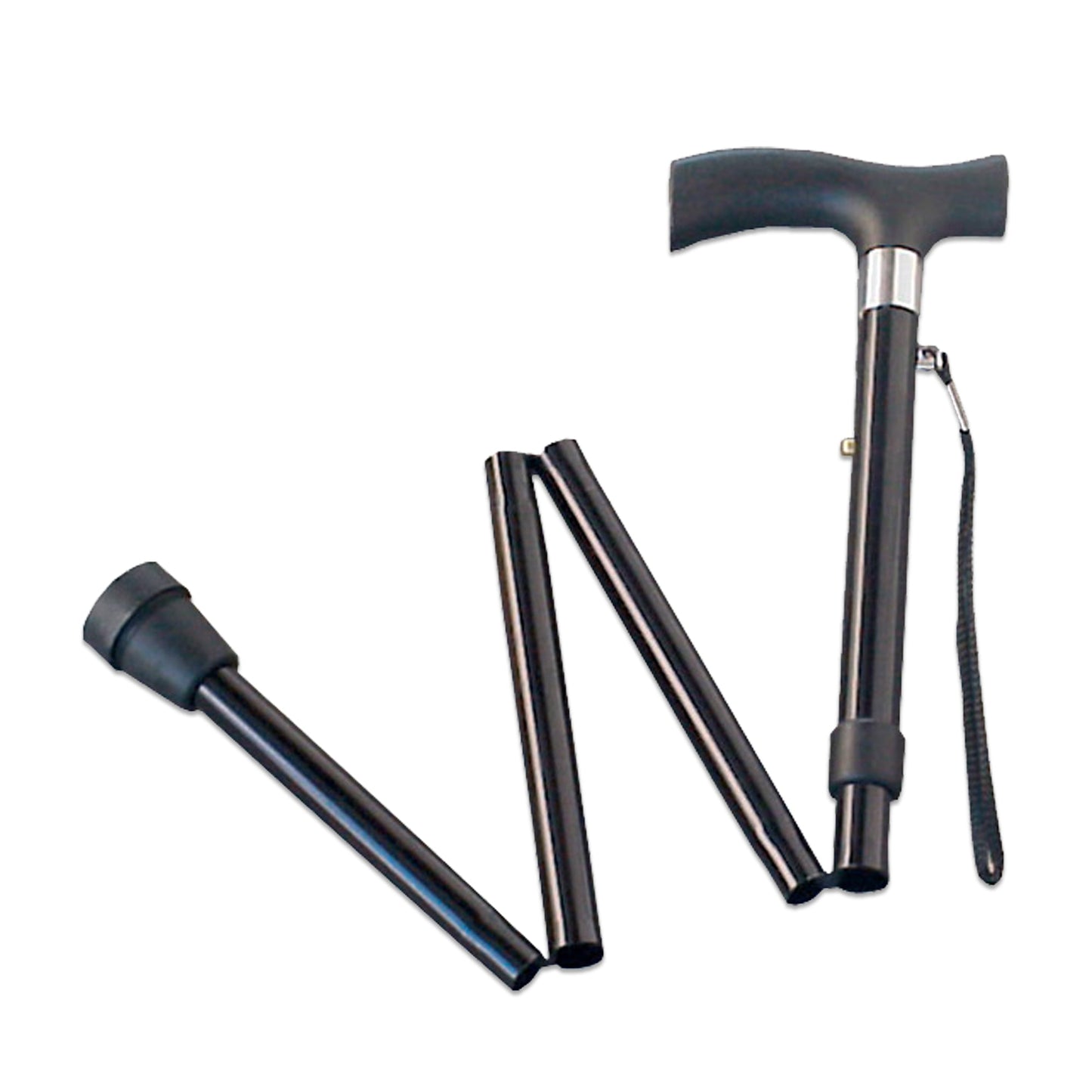 Wellys opvouwbare wandelstok met tas - 82-92 cm - Bivakshop