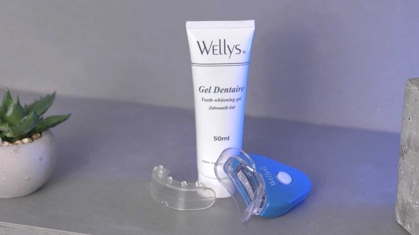 Wellys Tandenbleekset Smile - UV licht - incl. gel en batterijen - Bivakshop