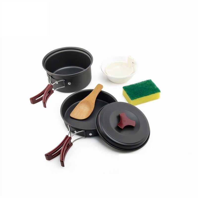 Widesea Camping Pannenset - Compleet kook- en servies kit - Bivakshop