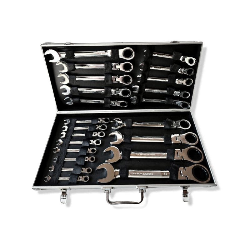 Widmann Gereedschapset Flexibel 23-dlg - Ratelsleutelset - Bivakshop