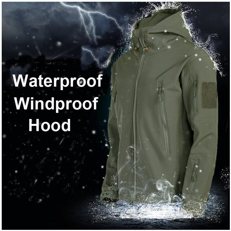 Winter herfst fleece Jas - Militair tactisch waterdicht pak - Unisex - Trainingspak - Bivakshop