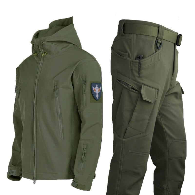 Winter herfst fleece Jas - Militair tactisch waterdicht pak - Unisex - Trainingspak - Bivakshop