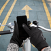 Paar zwart-grijze ademende fietshandschoenen in maat XL met padding in de handpalm - Bivakshop.nl