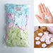 1000 stuks/1 set Draagbare Wegwerpzeeppapier Mini Reinigingshandzeep Papieren Geurende Plak Wassen Bad Reizen Kleine Zeep - Bivakshop