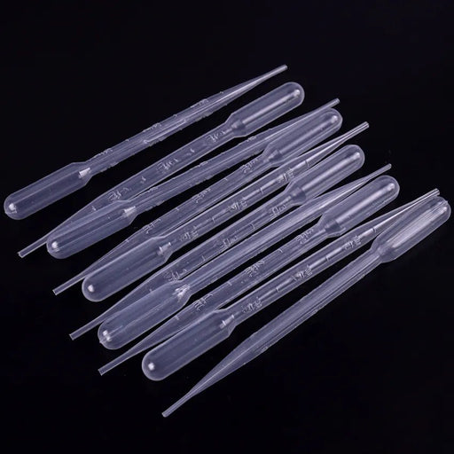 100PCS 3ML Disposable Plastic Eye Dropper Transfer Graduated Pipettes Office Lab Experiment Supplies - Bivakshop