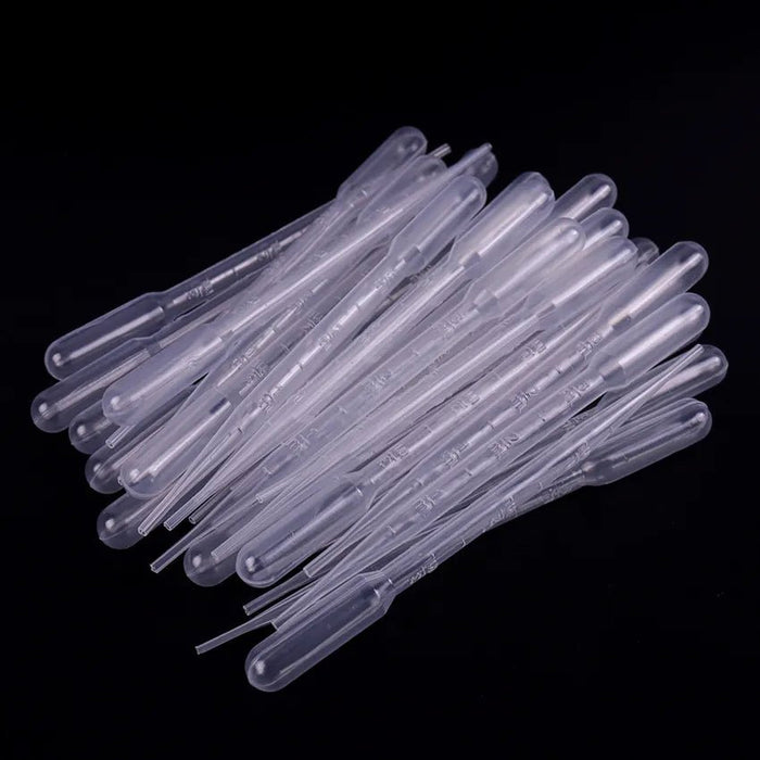 100PCS 3ML Disposable Plastic Eye Dropper Transfer Graduated Pipettes Office Lab Experiment Supplies - Bivakshop