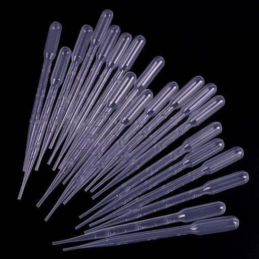 100PCS 3ML Disposable Plastic Eye Dropper Transfer Graduated Pipettes Office Lab Experiment Supplies - Bivakshop