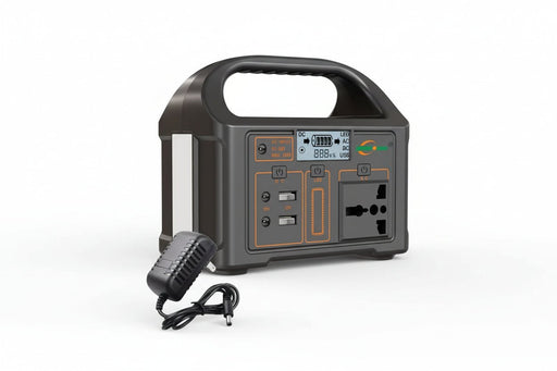 100W Draagbare Power Station – Compacte Accu Generator – LED Noodverlichting & Solar Powerbank - Bivakshop