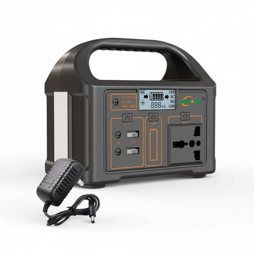 100W Draagbare Power Station – Compacte Accu Generator – LED Noodverlichting & Solar Powerbank - Bivakshop