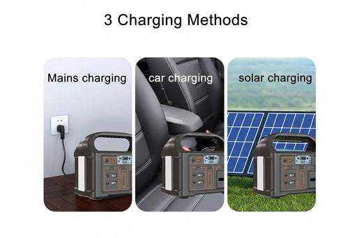 100W Draagbare Power Station – Compacte Accu Generator – LED Noodverlichting & Solar Powerbank - Bivakshop