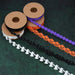 10M Halloween reliëf lint - Geest, pompoen, vleermuis en spin - Polyester lint voor decoratie en cadeauverpakking - Bivakshop
