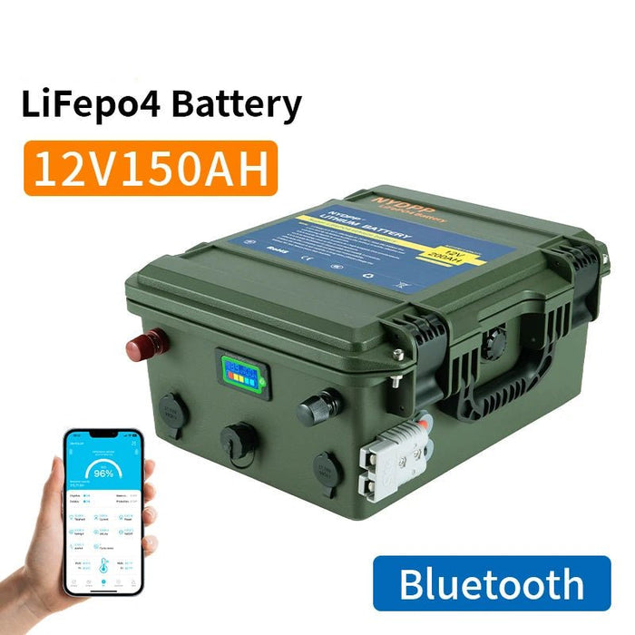 12V LiFePO4 Batterij – 150Ah / 200Ah / 300Ah – Lithium - ijzerfosfaat voor Motor & Energieopslag - Bivakshop