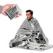 130x210cm nooddeken - Thermische zilverfolie deken - Warmtebehoud en waterdicht voor noodsituaties en kamperen - Bivakshop