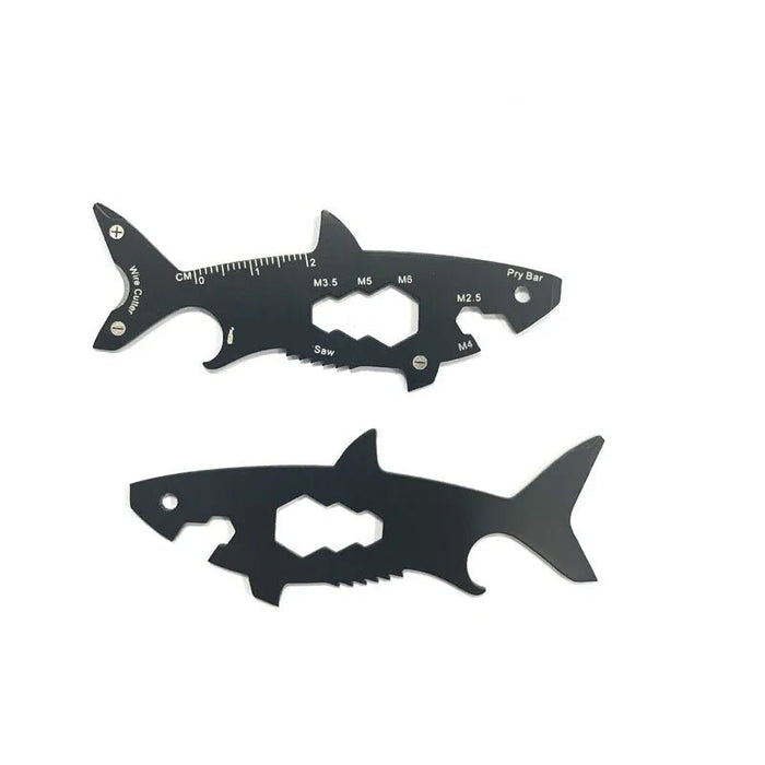 15 - in - 1 Overlevings Toolkaart – Multifunctioneel – Flesopener & Sleutelhanger - Bivakshop