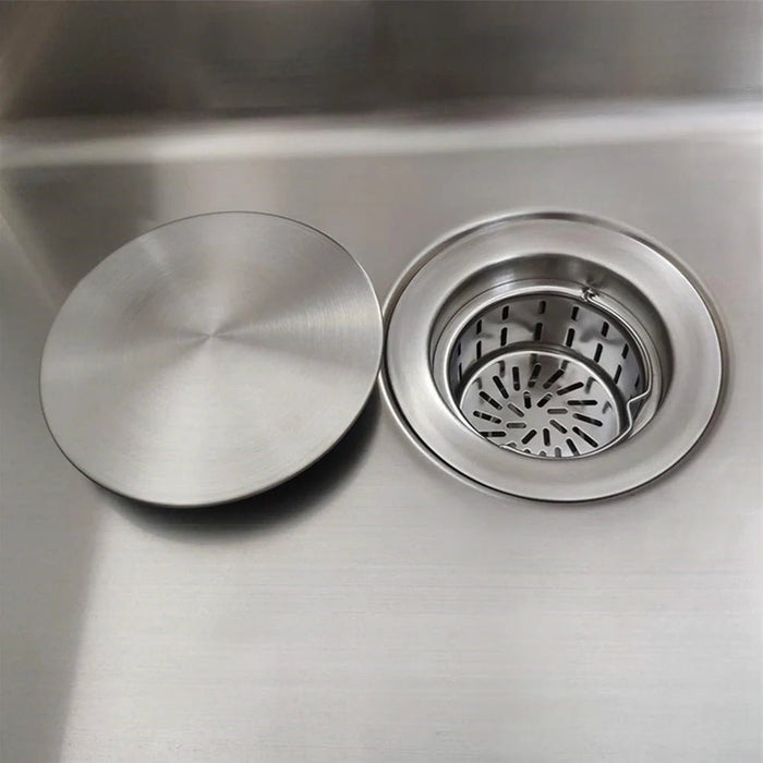 185mm afvoerbedekking roestvrij - Staal chroom voor sink bowl - Keuken en badkamer - Bivakshop