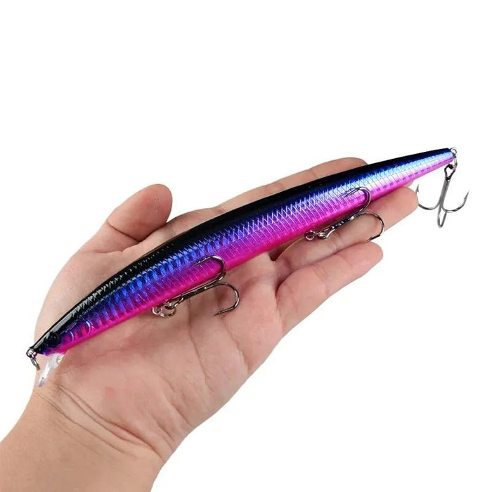 18cm Minnow Hardbait – Realistische 3D Ogen & Heavy Duty Haken - Bivakshop