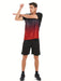 2 delige heren zomeroutfit - Heren ombre t shirt met korte mouwen - Effen shorts zakken - Bivakshop