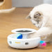 Slim interactief kattenspeelgoed met veren en ballen