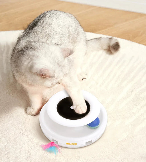 2 - in - 1 Elektronisch speelgoed voor katten & honden – Veer en bal actie - Bivakshop