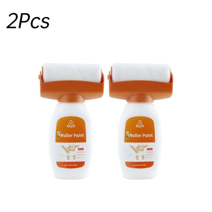 2 - in - 1 muurverfroller & reparatieborstel geurloze latexverf - Voor muur en tegelreparaties - Bivakshop