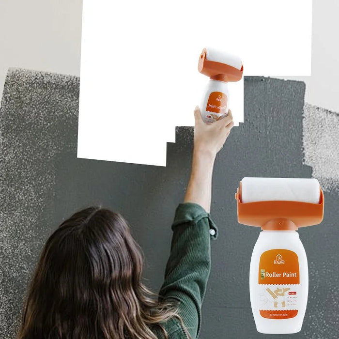 2 - in - 1 muurverfroller & reparatieborstel geurloze latexverf - Voor muur en tegelreparaties - Bivakshop
