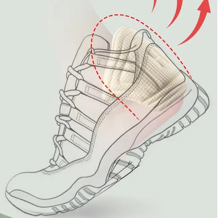 2 stuks verstelbare antiwear hielpads voor sportschoenen - Spoorloze lijm en demping - Bivakshop
