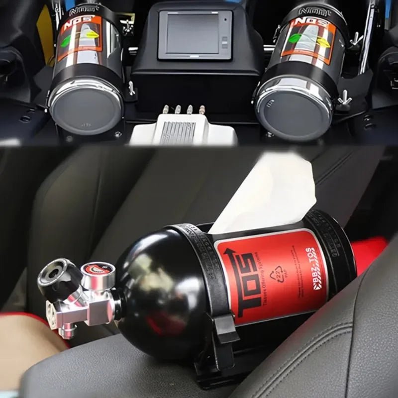 2024 NOS - stijl tissuebox - Auto - interieurdecoratie - Aluminium opslagdoos - Bivakshop