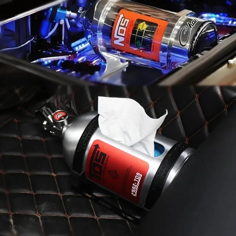 2024 NOS - stijl tissuebox - Auto - interieurdecoratie - Aluminium opslagdoos - Bivakshop