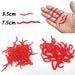 20PCS - 100pcs Lifelike Red Worm Soft Lure Earthworm ice winter Fishing Silicone Artificial Bait Fishy Shrimp Additive Bass Carp - Bivakshop