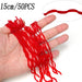 20PCS - 100pcs Lifelike Red Worm Soft Lure Earthworm ice winter Fishing Silicone Artificial Bait Fishy Shrimp Additive Bass Carp - Bivakshop