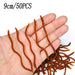 20PCS - 100pcs Lifelike Red Worm Soft Lure Earthworm ice winter Fishing Silicone Artificial Bait Fishy Shrimp Additive Bass Carp - Bivakshop