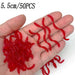 20PCS - 100pcs Lifelike Red Worm Soft Lure Earthworm ice winter Fishing Silicone Artificial Bait Fishy Shrimp Additive Bass Carp - Bivakshop