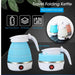 220V 0.6L Mini Folding Kettle Portable Water Heater 600W Silicone Compression Electric Kettle Home Kettle Easy To Travel - Bivakshop