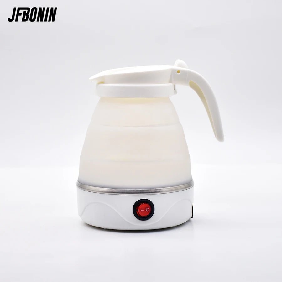 220V 0.6L Mini Folding Kettle Portable Water Heater 600W Silicone Compression Electric Kettle Home Kettle Easy To Travel - Bivakshop