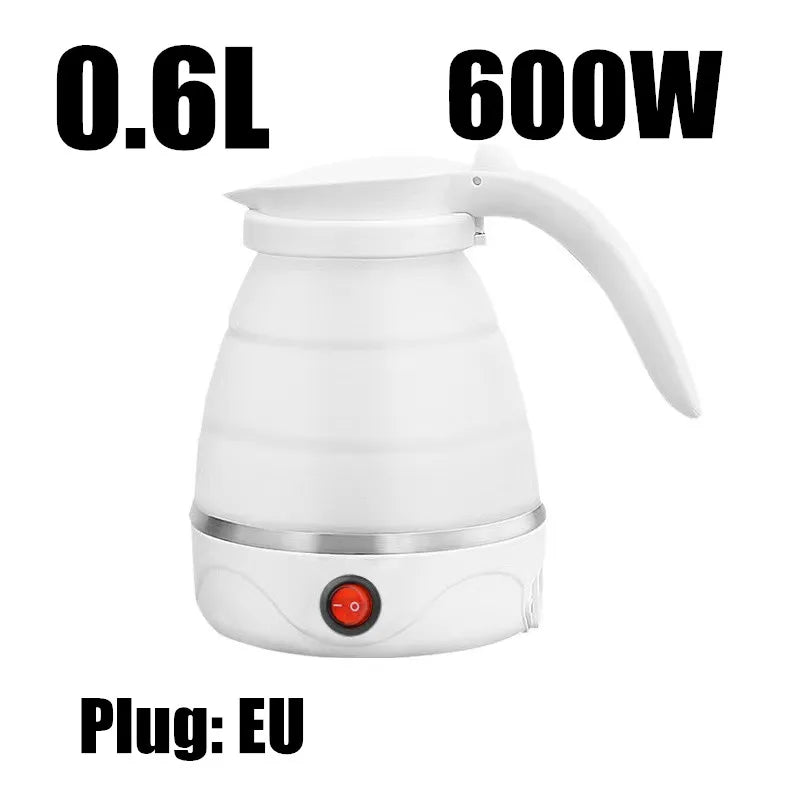 220V 0.6L Mini Folding Kettle Portable Water Heater 600W Silicone Compression Electric Kettle Home Kettle Easy To Travel - Bivakshop