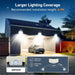 234 LED Solar Buitenlamp – Bewegingssensor & Afstandsbediening – IP65 Waterdicht – 3 Verlichtingsmodi - Bivakshop