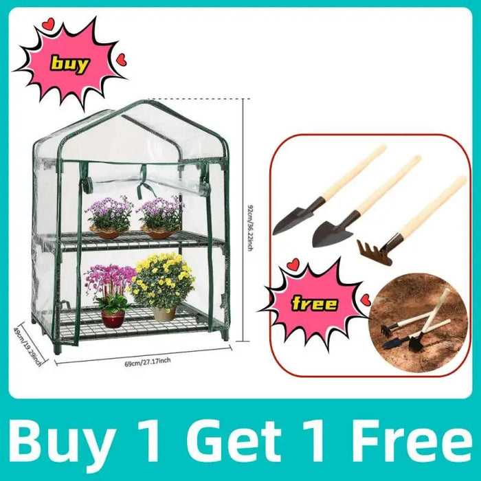 2/3/4/5 Tier Small Greenhouse Waterproof UV Resistant Garden Plant Protection Tents And Outdoor Plant Flowers Grow Green Covers - Bivakshop