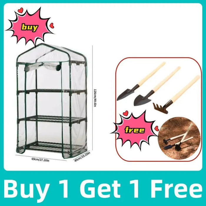 2/3/4/5 Tier Small Greenhouse Waterproof UV Resistant Garden Plant Protection Tents And Outdoor Plant Flowers Grow Green Covers - Bivakshop