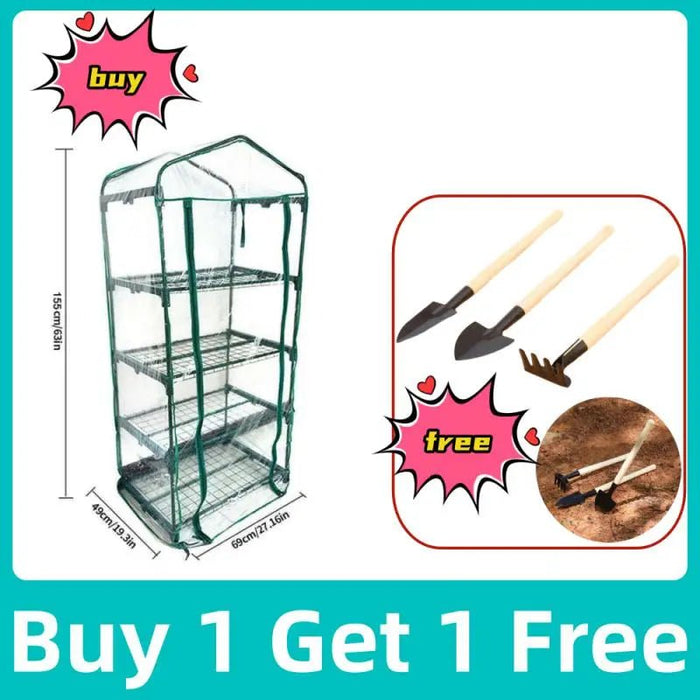 2/3/4/5 Tier Small Greenhouse Waterproof UV Resistant Garden Plant Protection Tents And Outdoor Plant Flowers Grow Green Covers - Bivakshop