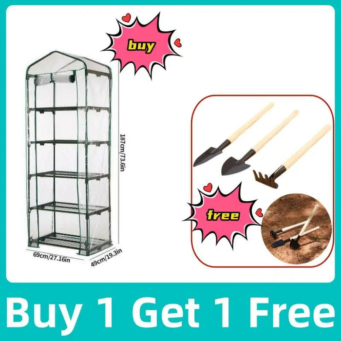 2/3/4/5 Tier Small Greenhouse Waterproof UV Resistant Garden Plant Protection Tents And Outdoor Plant Flowers Grow Green Covers - Bivakshop