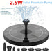2.5W solar vogelbad fontein - natuurlijke waterattractie voor tuinen en vijvers - Bivakshop
