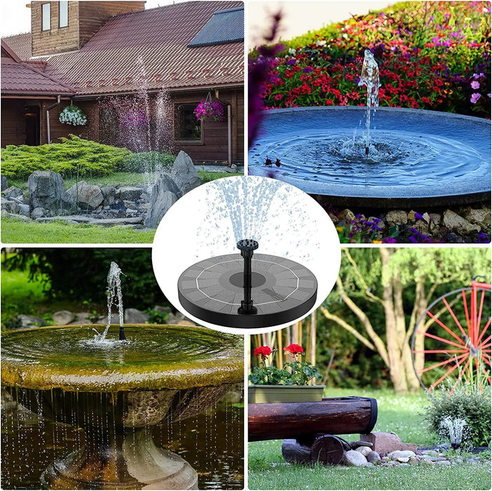 2.5W solar vogelbad fontein - natuurlijke waterattractie voor tuinen en vijvers - Bivakshop