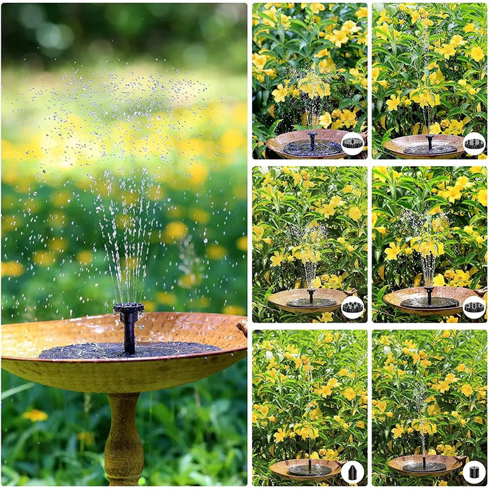 2.5W solar vogelbad fontein - natuurlijke waterattractie voor tuinen en vijvers - Bivakshop