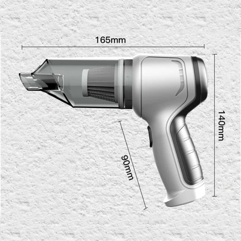 3-in-1 draadloze handheld mini stofzuiger - Krachtig en veelzijdig voor thuis en auto - Bivakshop
