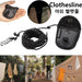 3 M Camping Stretch Clothesline With 12 Clips Windproof Travel Clothesline Elastic Laundry Clothes Line for Hotel Trip Cruise - Bivakshop